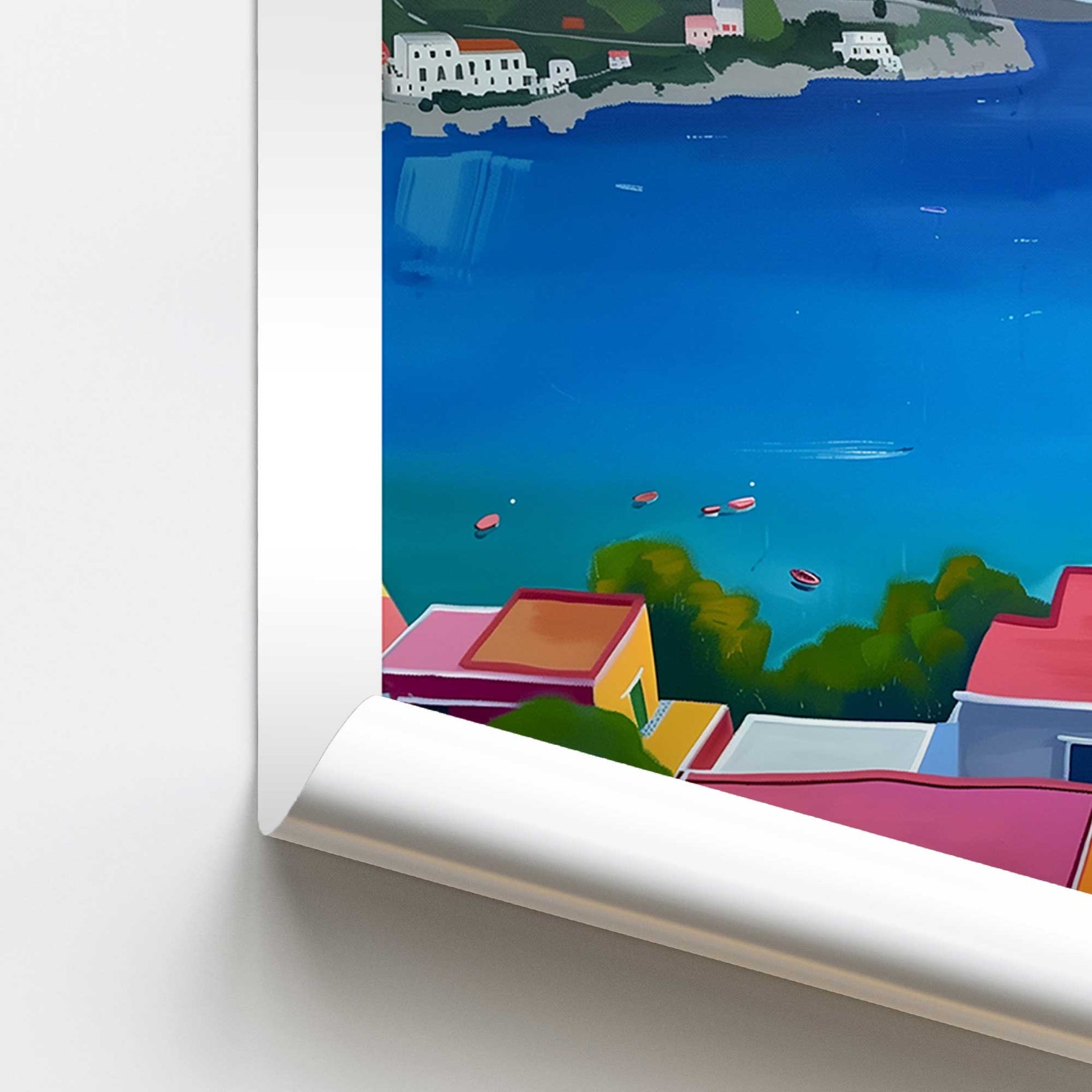 [color:Rolled Print], Picture of close up of art