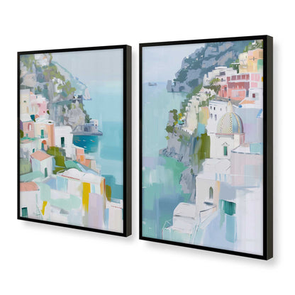 [Color:Satin Black], Picture of art in a Satin Black frame at an angle