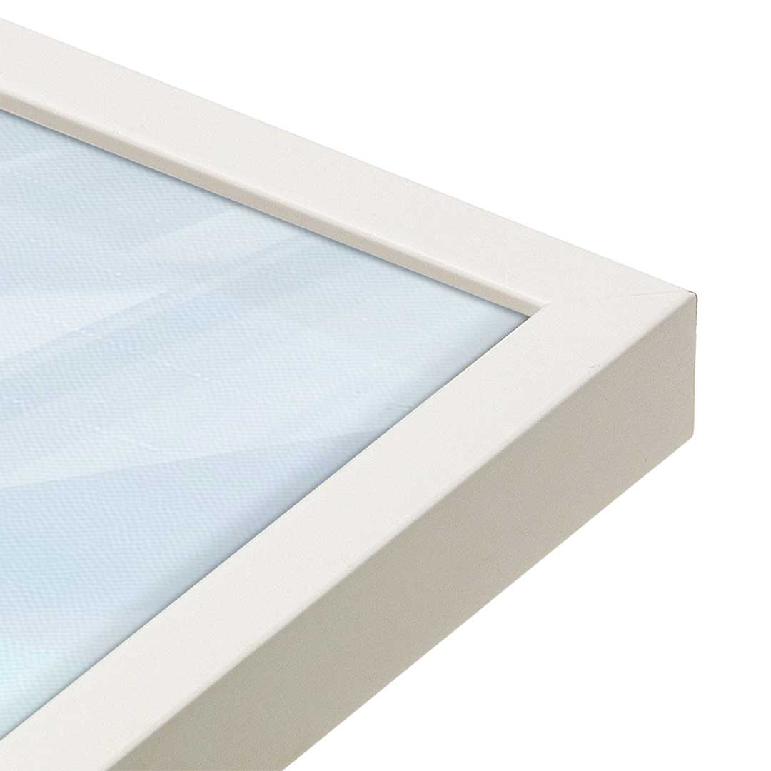 [Color:Opaque White], Picture of art in a Opaque White frame of the corner