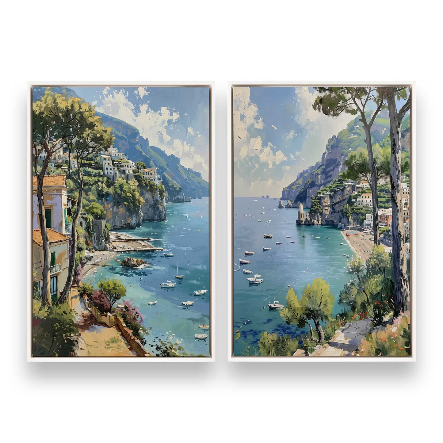 [Color:Opaque White], Picture of art in a White frame