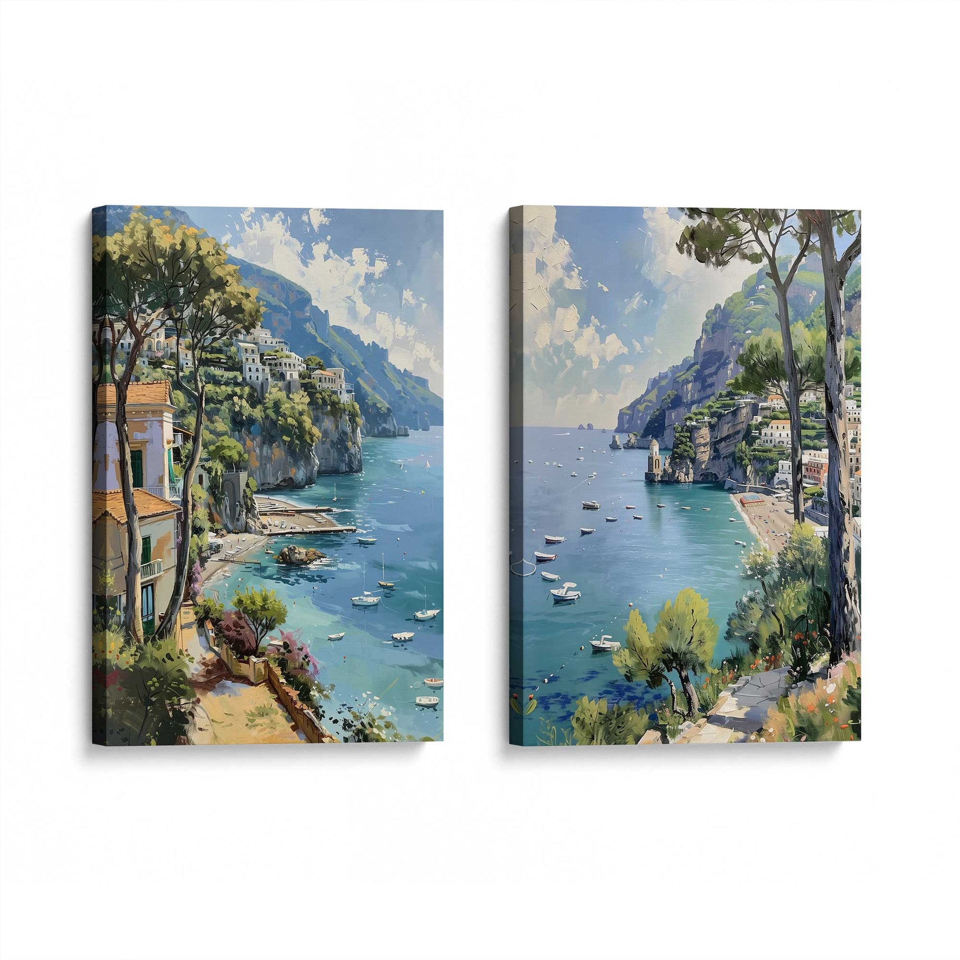 [Color:Stretched Canvas], Picture of art at an angle