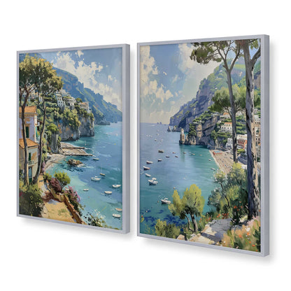 [Color:Polished Chrome], Picture of art in a Polished Chrome frame at an angle