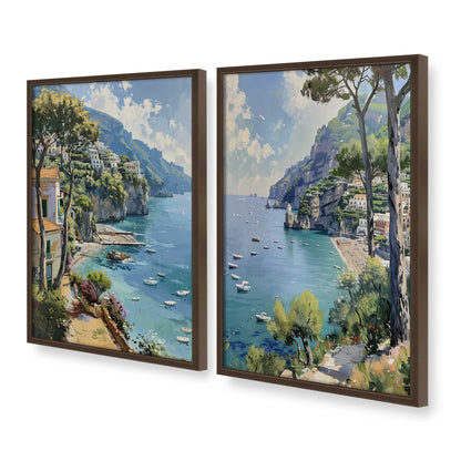 [Color:Belvinder Brown], Picture of art in a Belvinder Brown frame at an angle