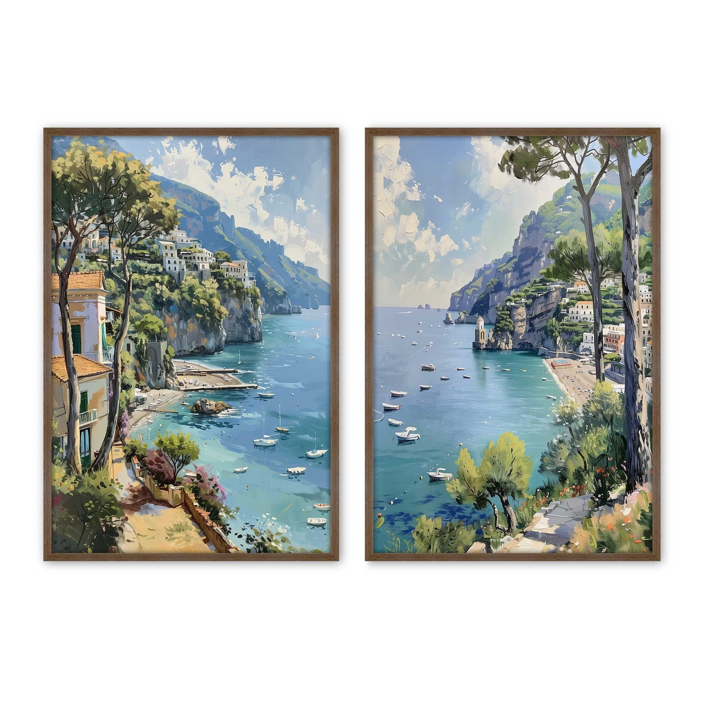 [Color:Walnut], Picture of art in a Walnut frame