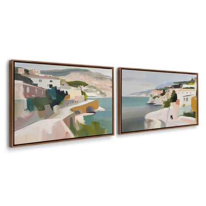[Color:Walnut], Picture of art in a Walnut frame at an angle