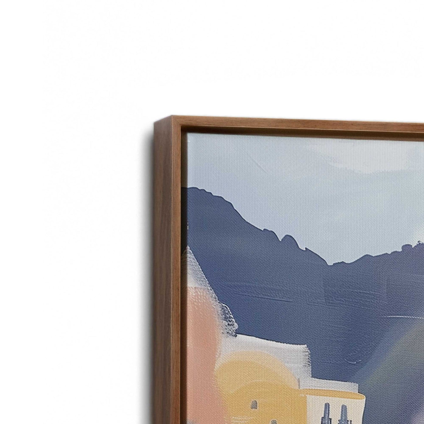 [Color:Walnut], Picture of the corner of the art