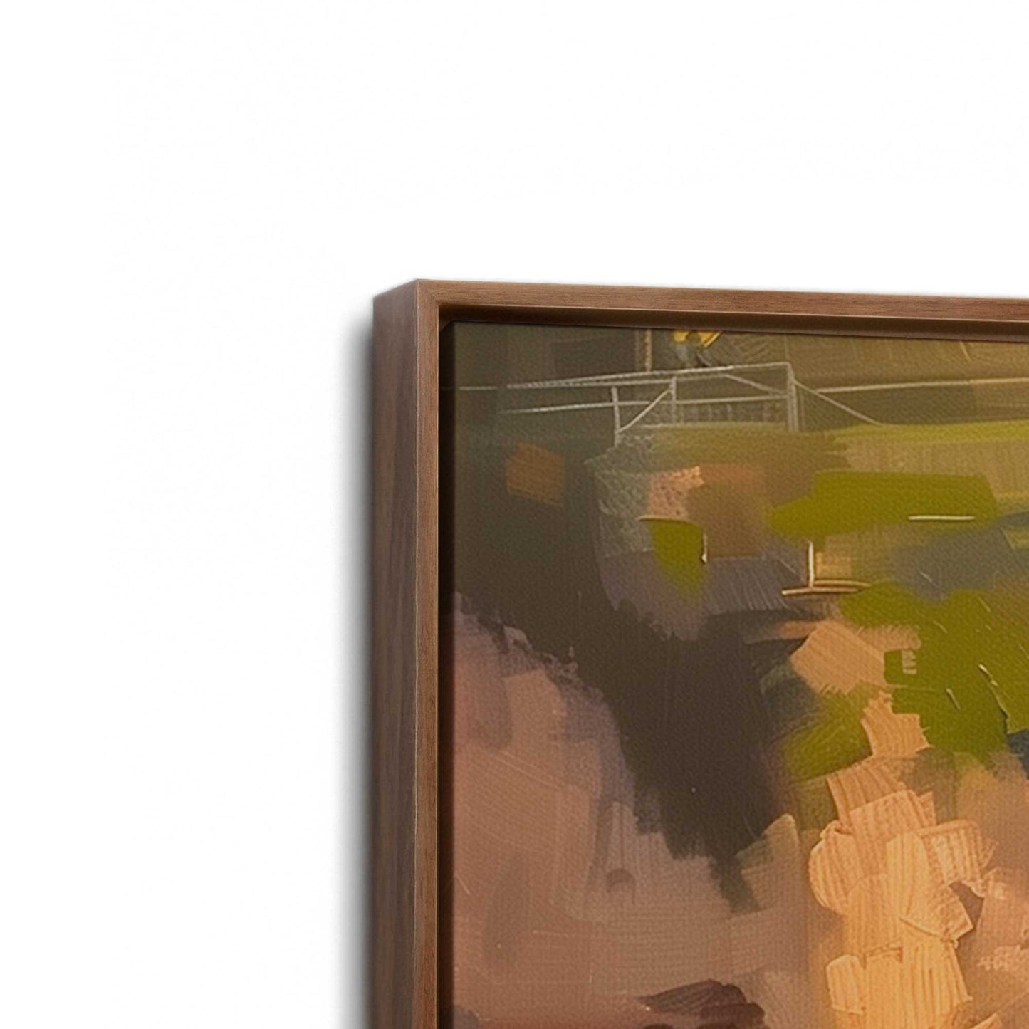 [Color:Walnut], Picture of the corner of the art