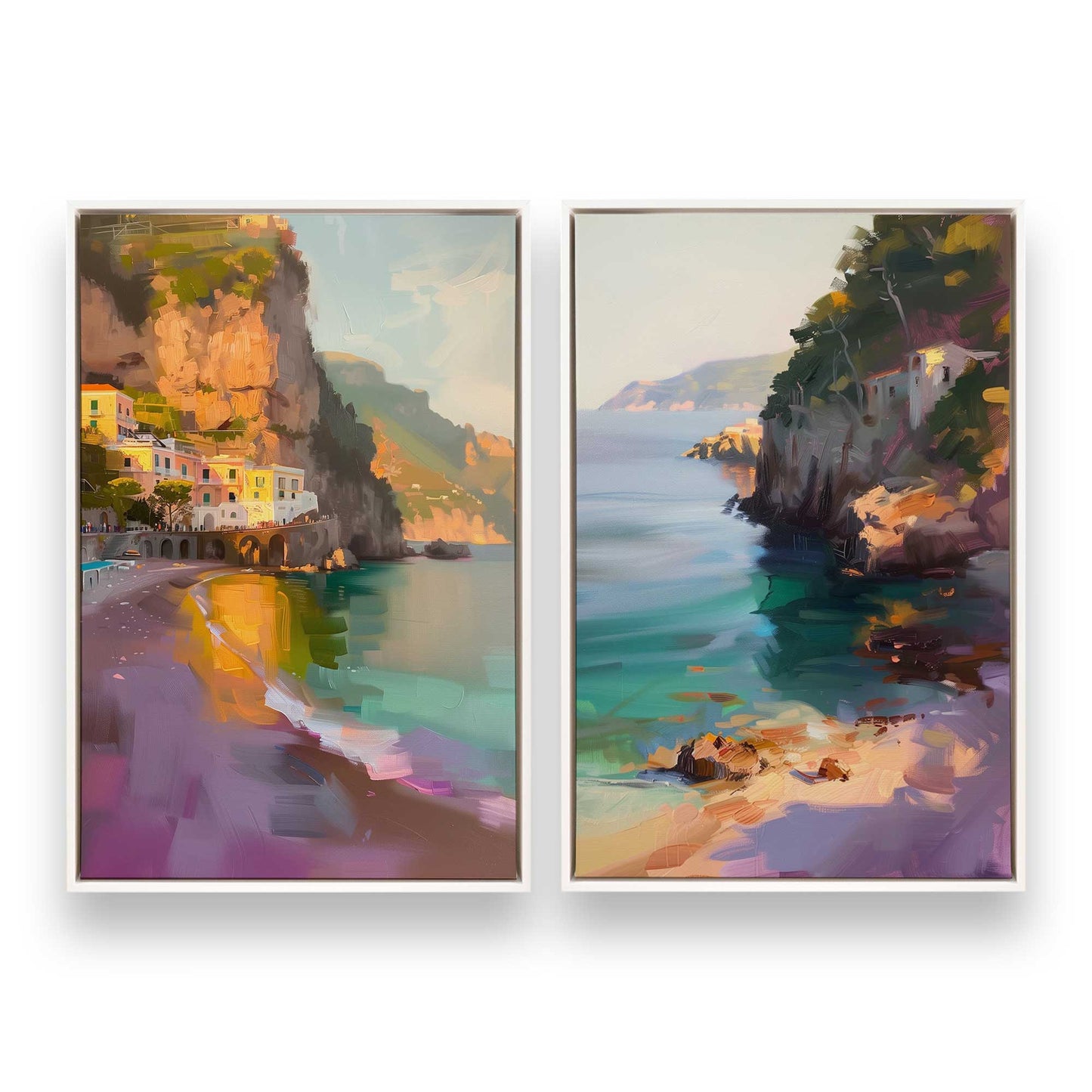 [Color:Opaque White], Picture of art in a White frame