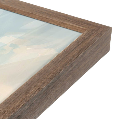 [Color:Walnut], Picture of art in a Walnut frame of the corner