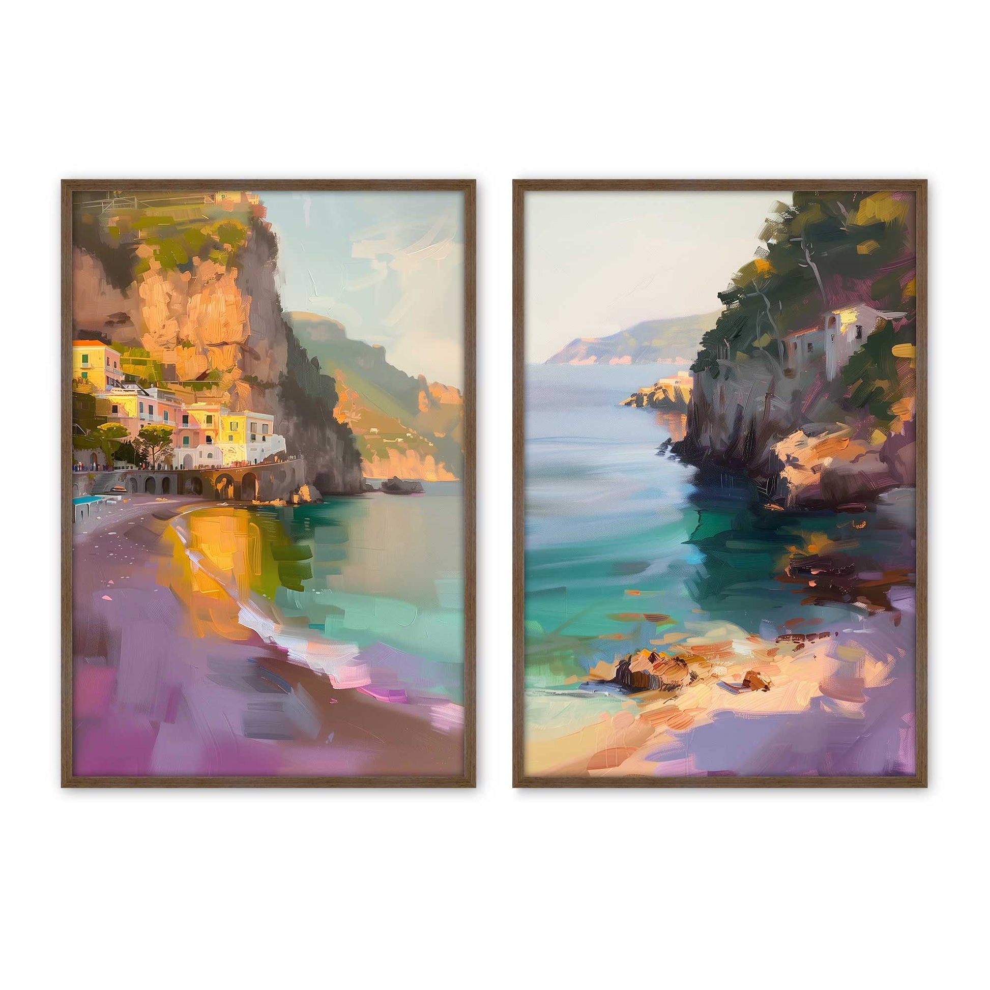 [Color:Walnut], Picture of art in a Walnut frame
