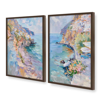 [Color:Belvinder Brown], Picture of art in a Belvinder Brown frame at an angle