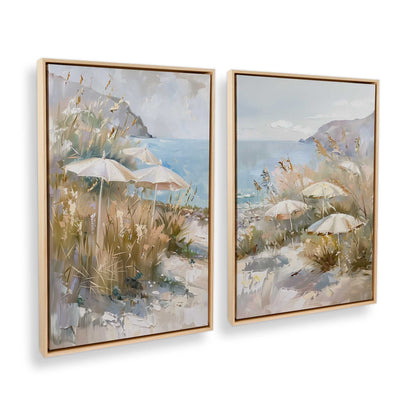 [Color:American Maple], Picture of art in a American Maple frame at an angle
