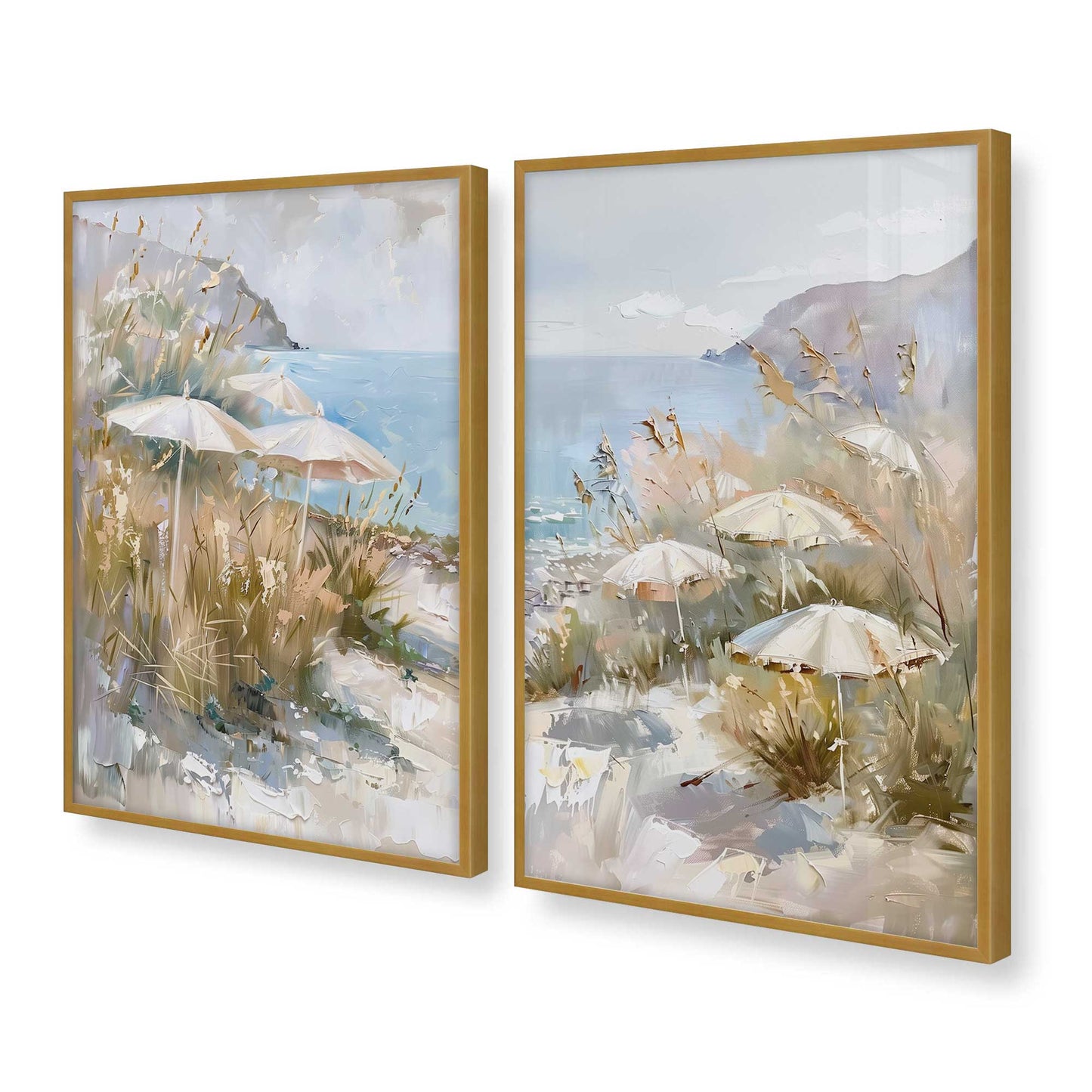 [Color:Polished Gold], Picture of art in a Polished Gold frame at an angle