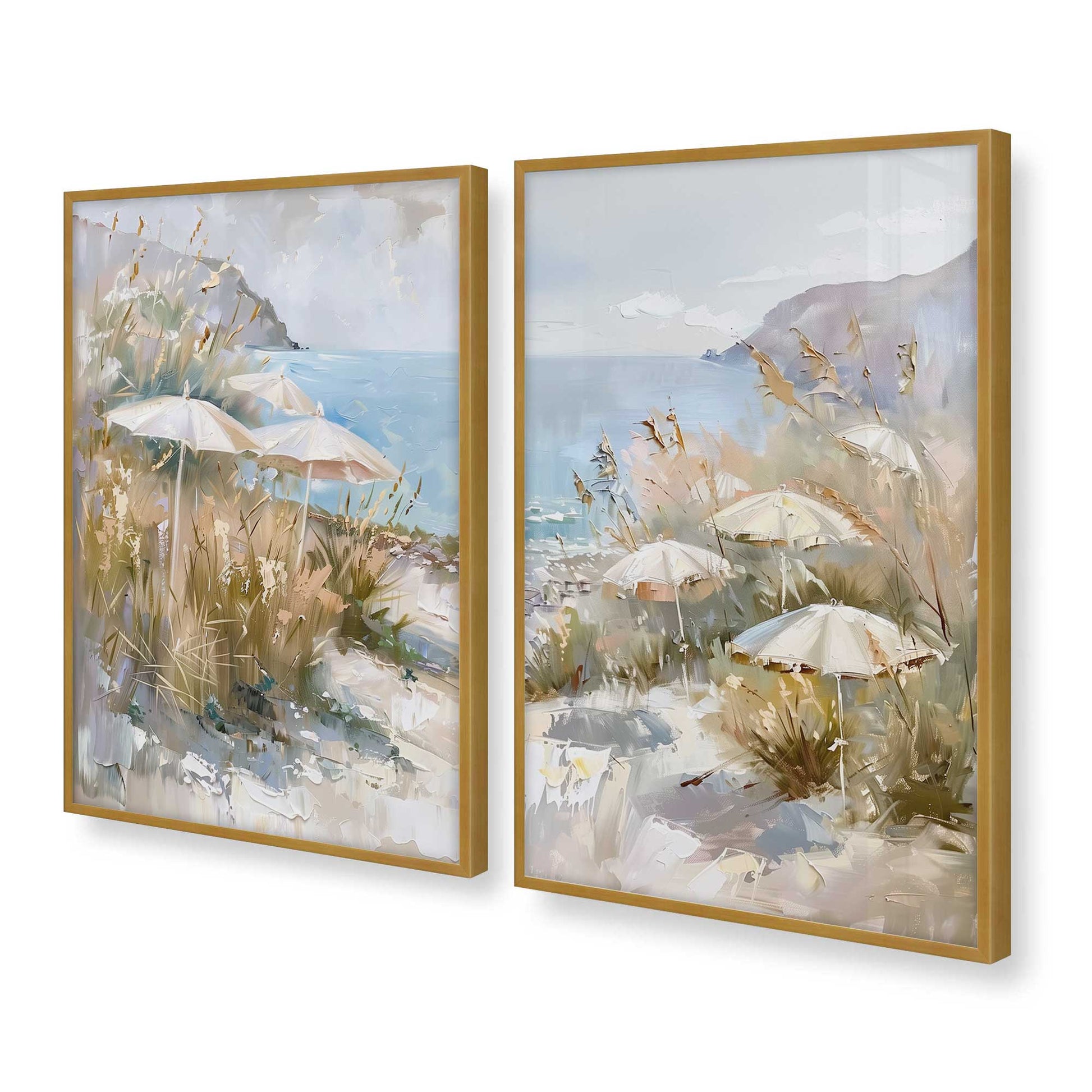 [Color:Polished Gold], Picture of art in a Polished Gold frame at an angle