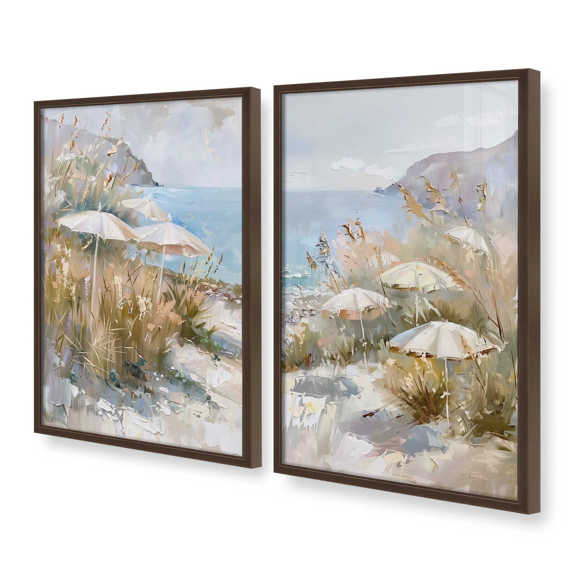 [Color:Belvinder Brown], Picture of art in a Belvinder Brown frame at an angle