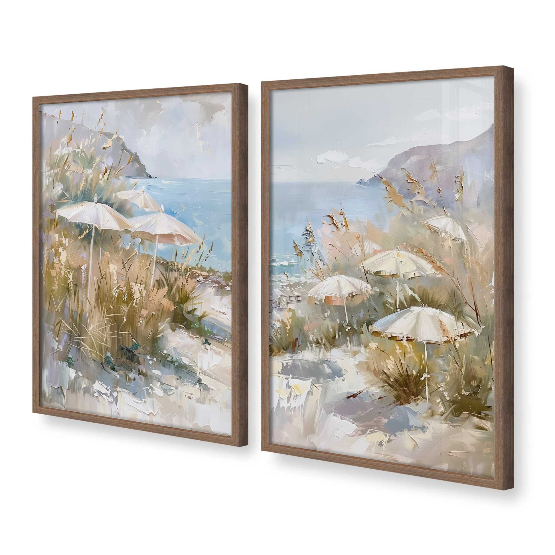 [Color:Walnut], Picture of art in a Walnut frame at an angle