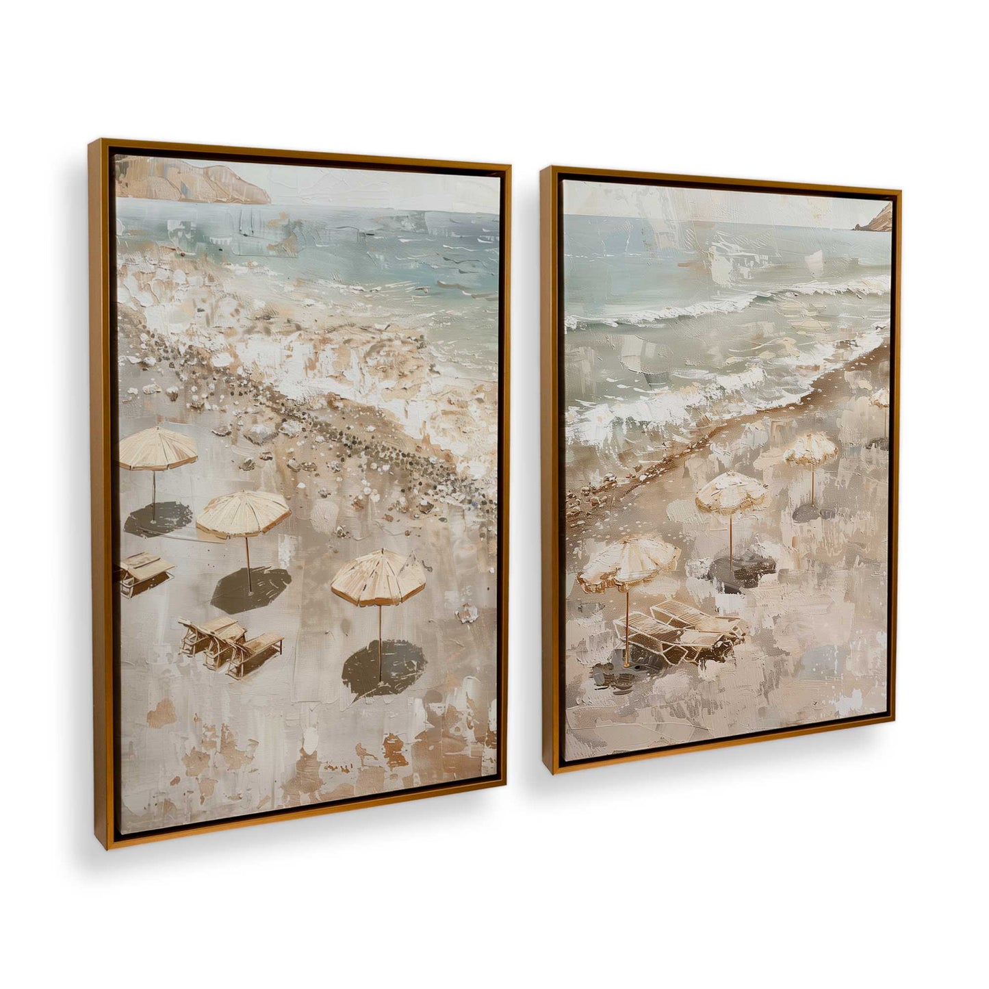 [Color:Polished Gold], Picture of art in a Polished Gold frame at an angle