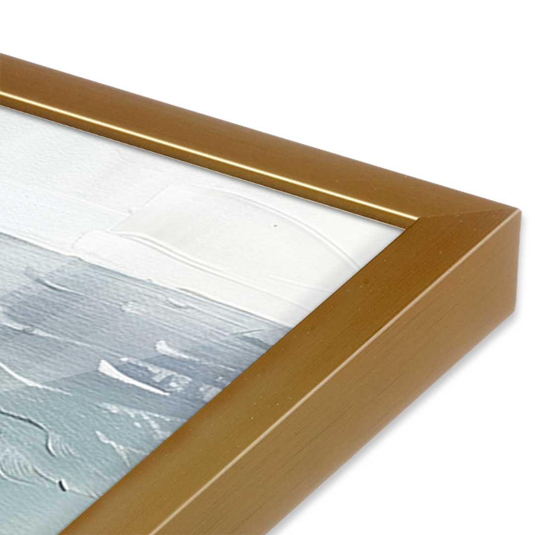 [Color:Polished Gold], Picture of art in a Polished Gold frame of the corner