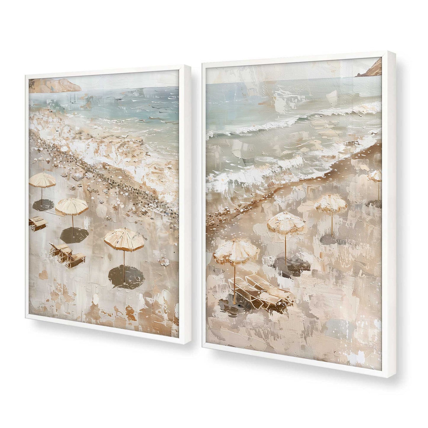 [Color:Opaque White], Picture of art in a Opaque White frame at an angle