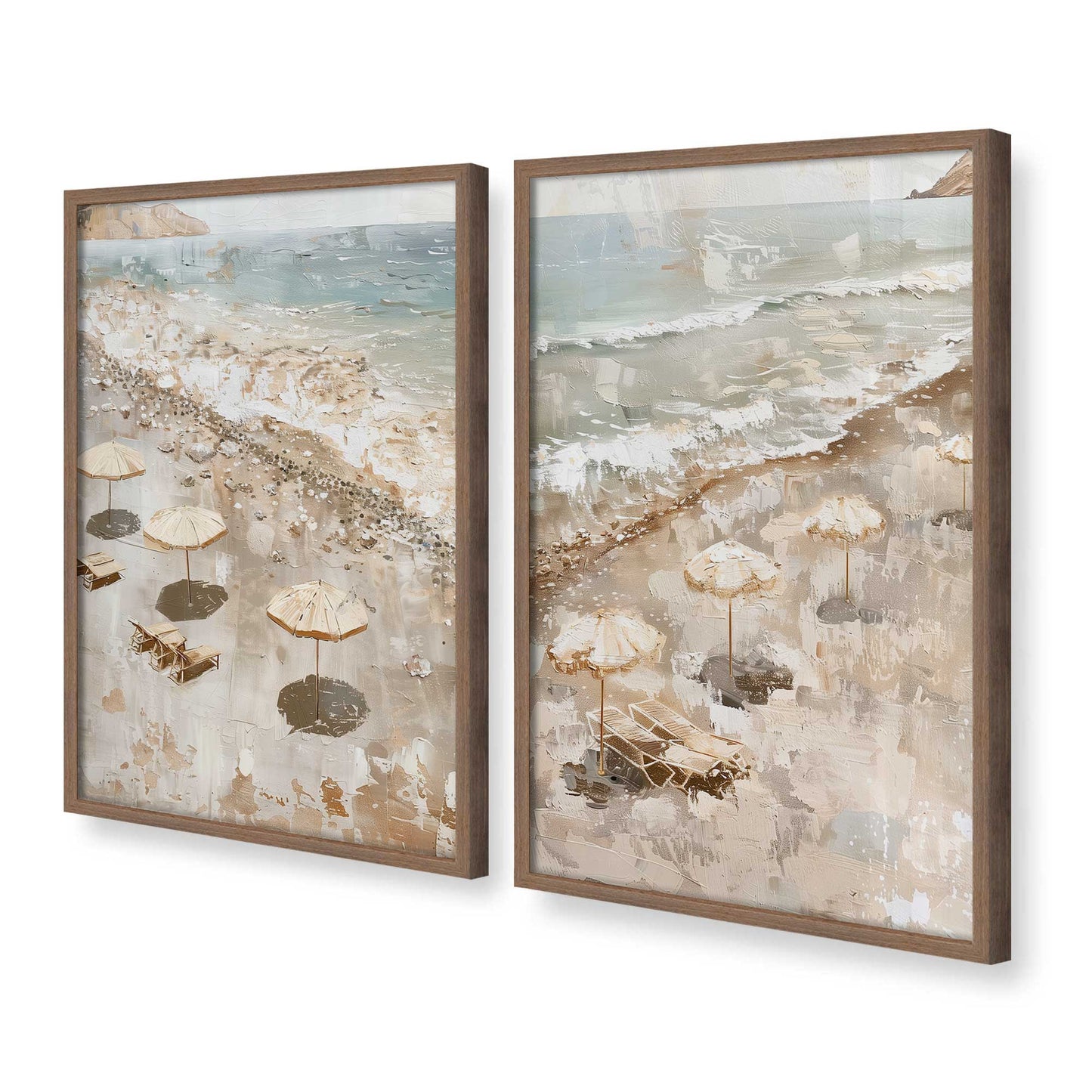 [Color:Walnut], Picture of art in a Walnut frame at an angle