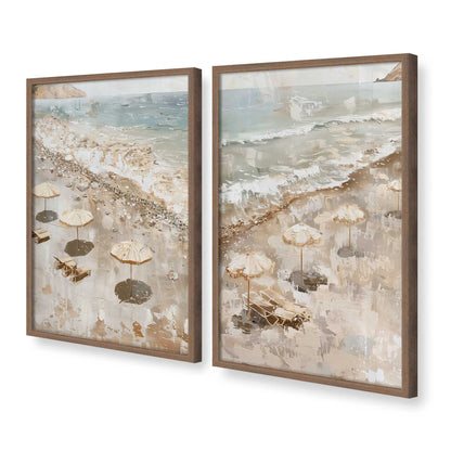 [Color:Walnut], Picture of art in a Walnut frame at an angle