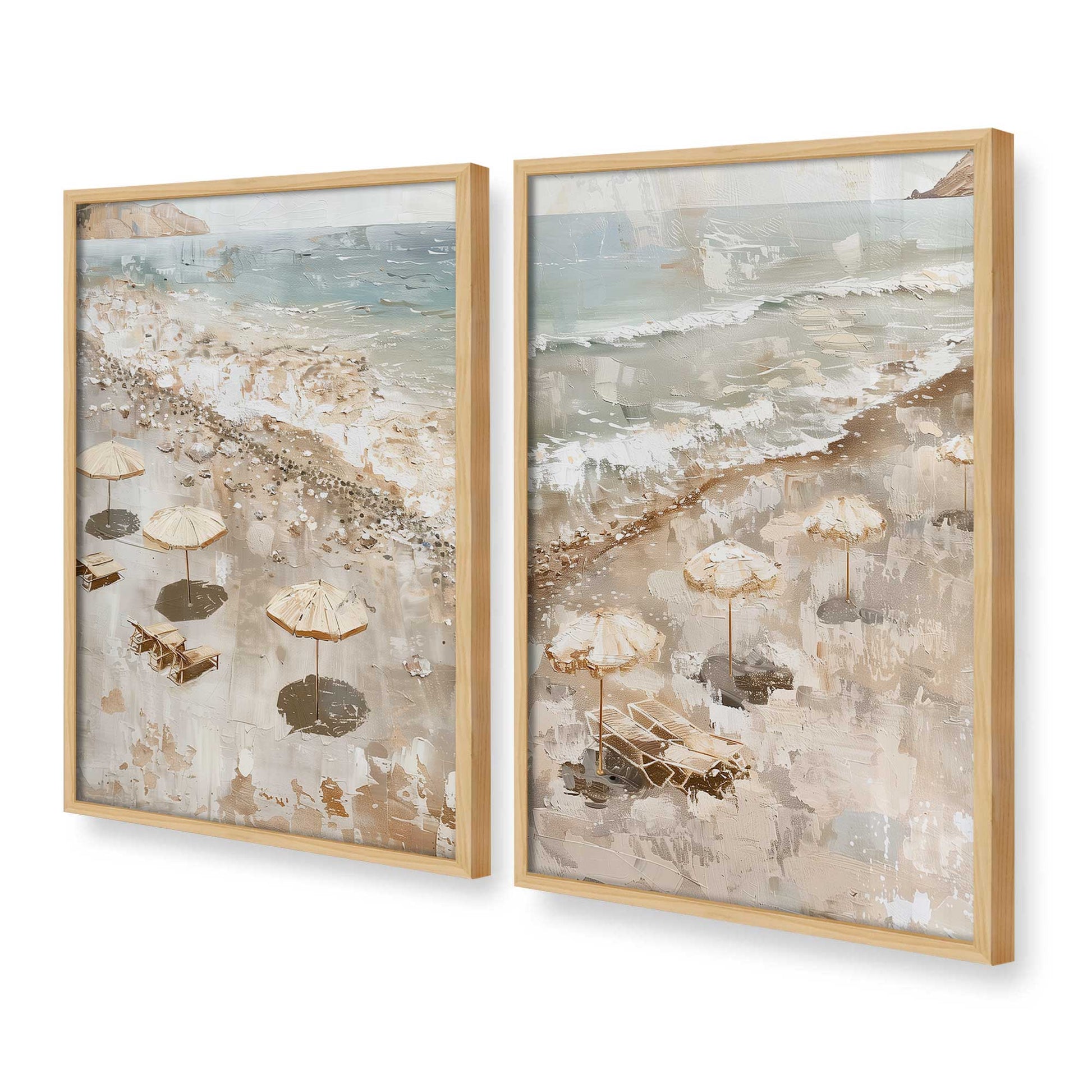 [Color:American Maple], Picture of art in a American Maple frame at an angle