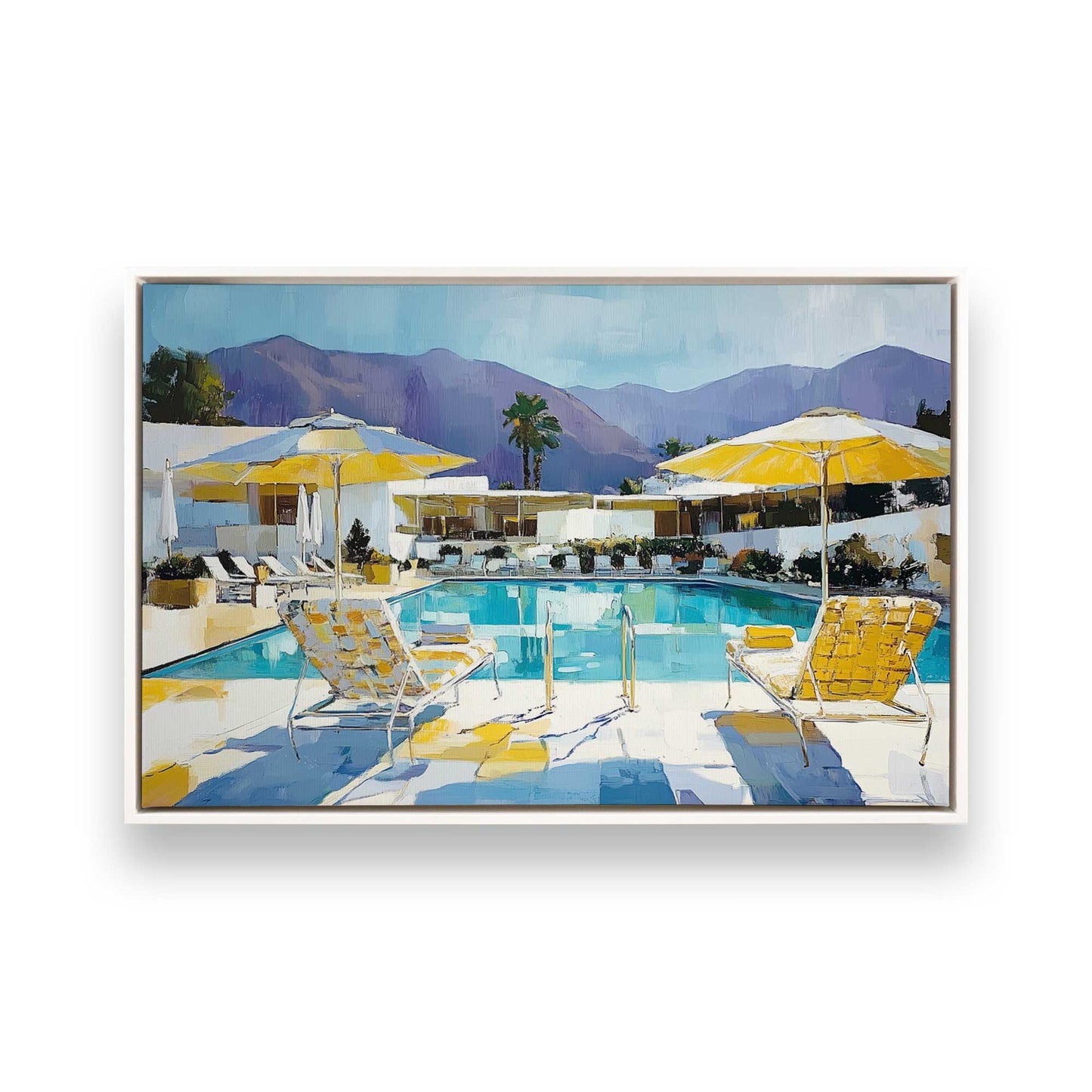 [Color:Opaque White], Picture of art in a White frame