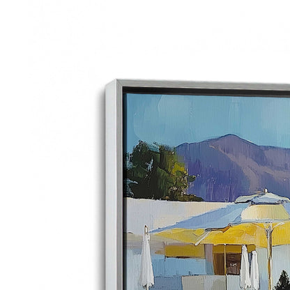 [Color:Polished Chrome], Picture of art in a Polished Chrome frame at an angle