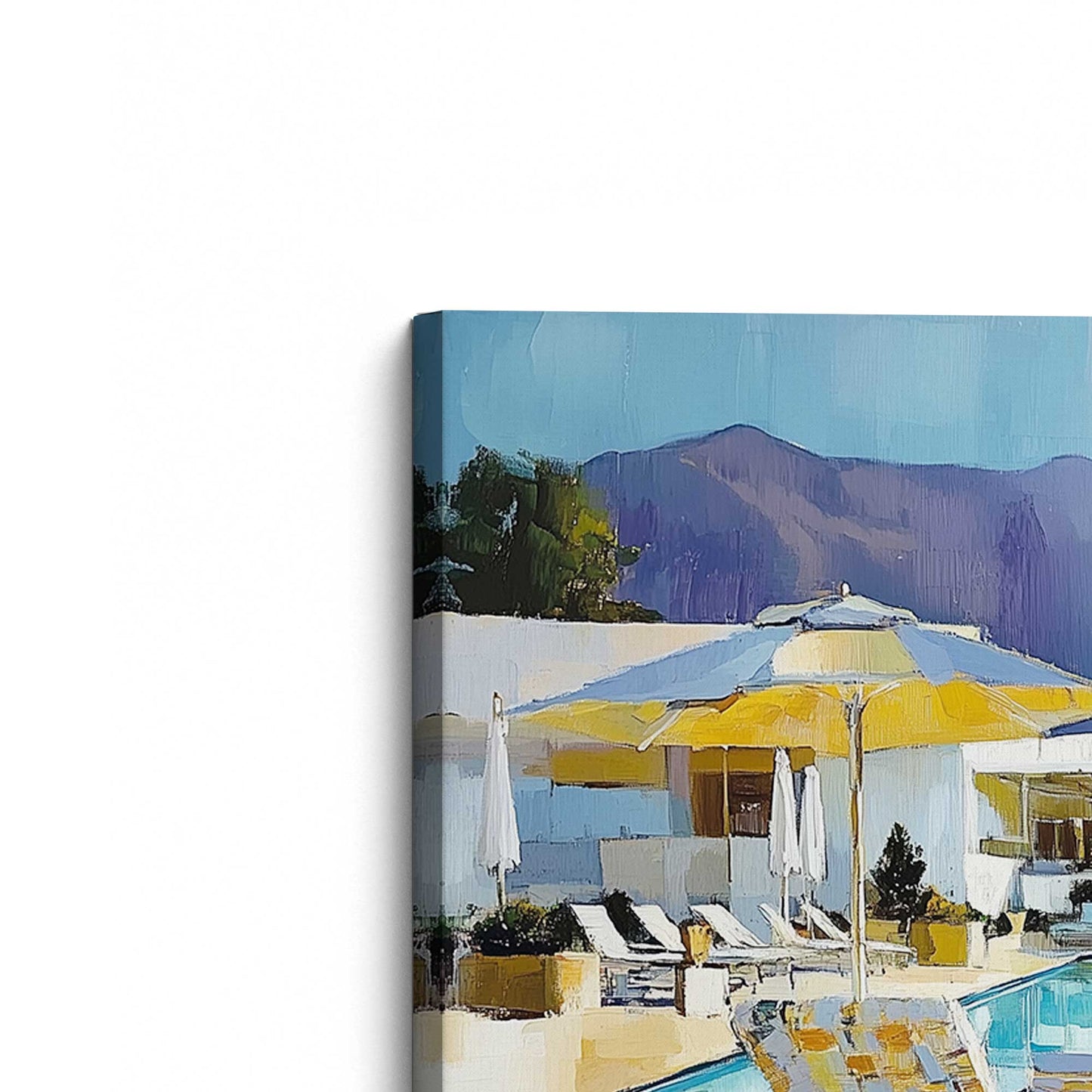 [Color:Stretched Canvas], Picture of the corner of the art