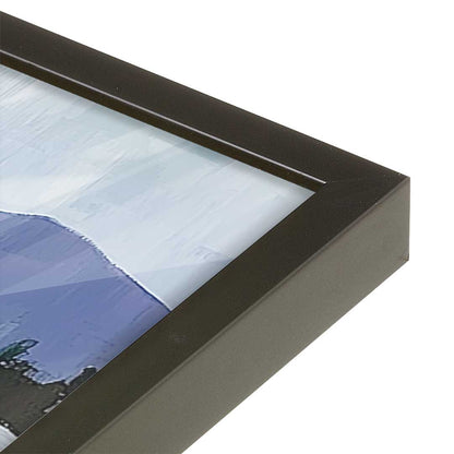 [Color:Satin Black], Picture of art in a Satin Black frame at an angle