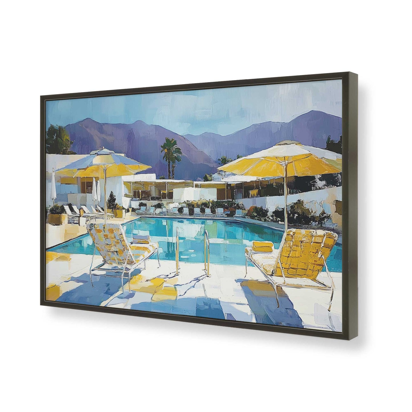 [Color:Satin Black], Picture of art in a Satin Black frame of the corner