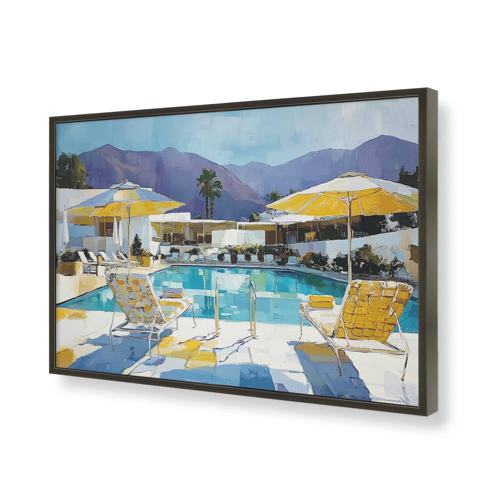 [Color:Satin Black], Picture of art in a Satin Black frame of the corner