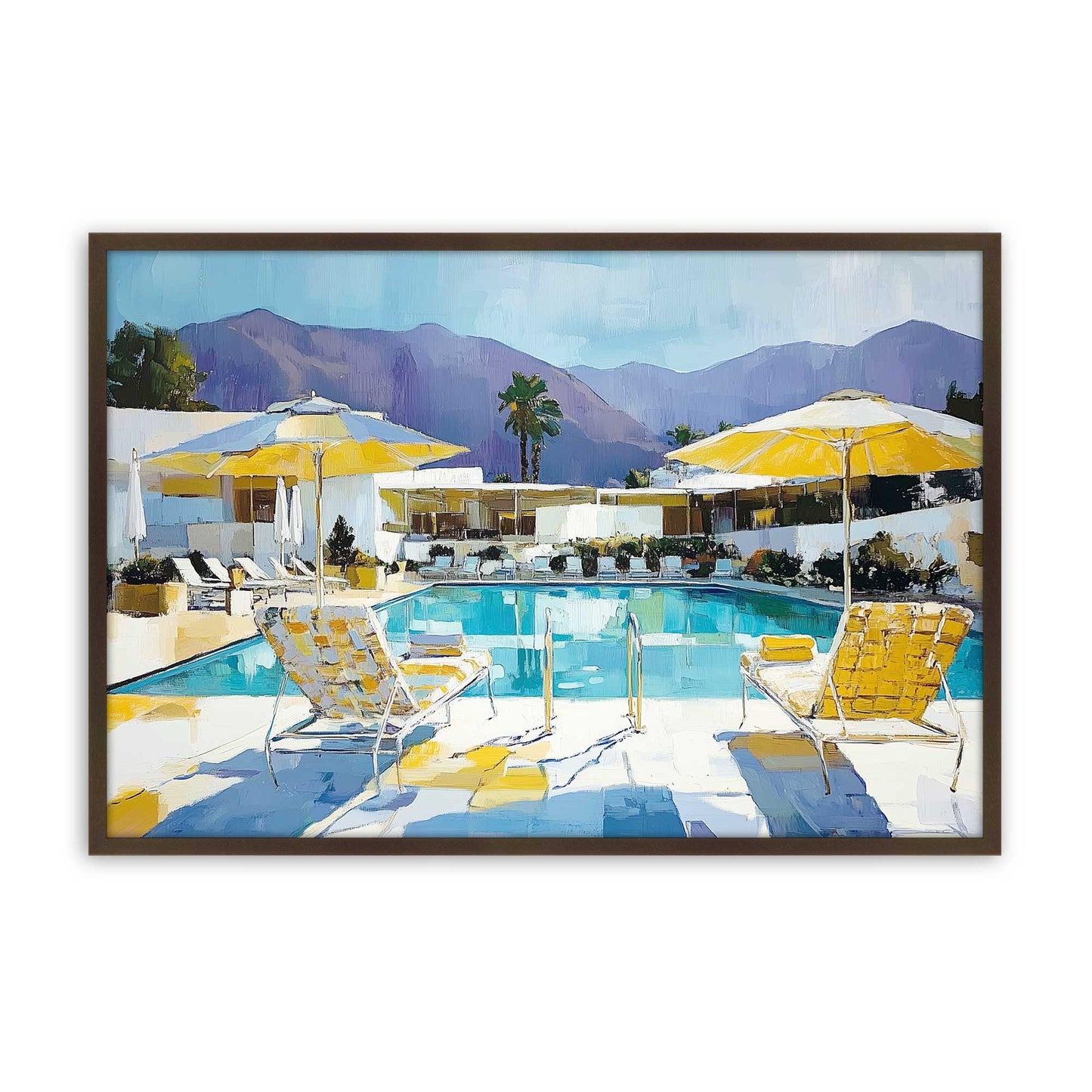 [Color:Brown], Picture of art in a Brown frame