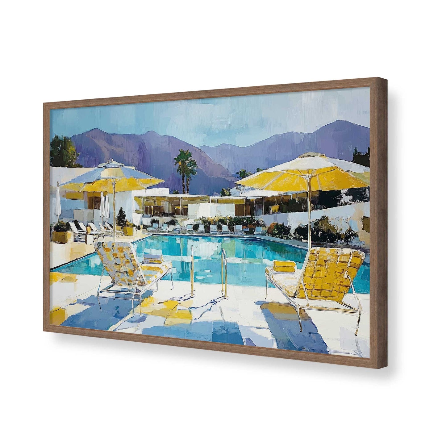 [Color:Walnut], Picture of art in a Walnut frame of the corner