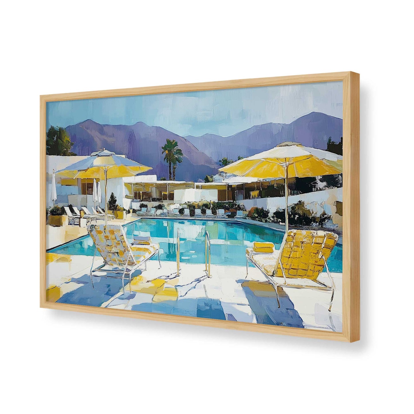 [Color:American Maple], Picture of art in a American Maple frame of the corner