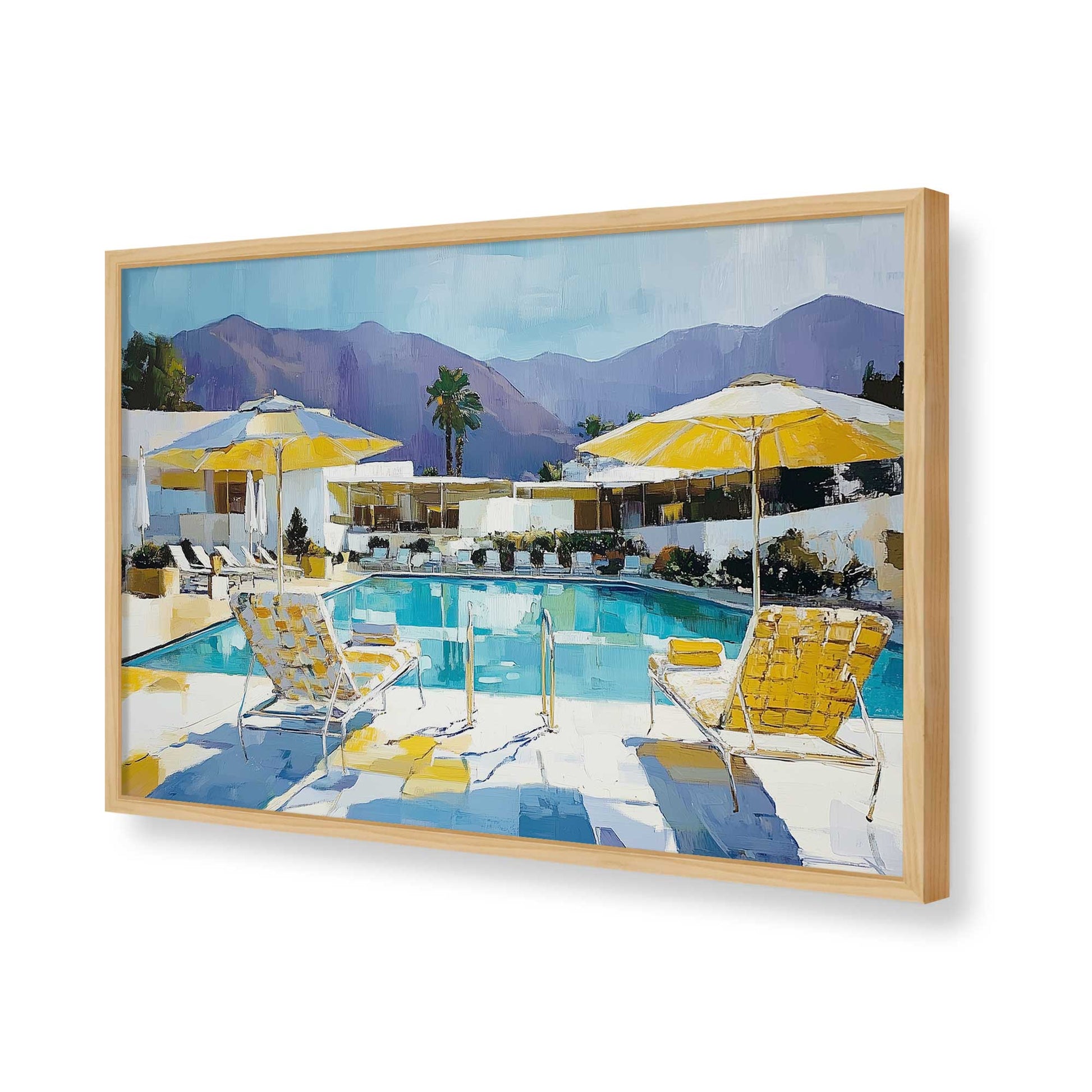 [Color:American Maple], Picture of art in a American Maple frame of the corner