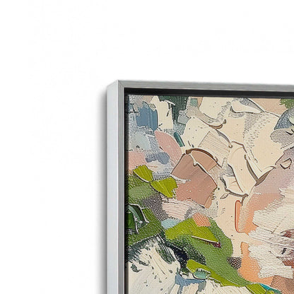 [Color:Polished Chrome], Picture of art in a Polished Chrome frame at an angle