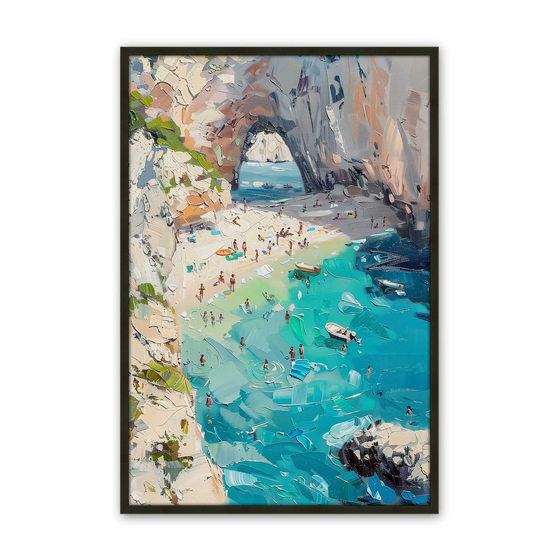 [Color:Satin Black], Picture of art in a Satin Black frame
