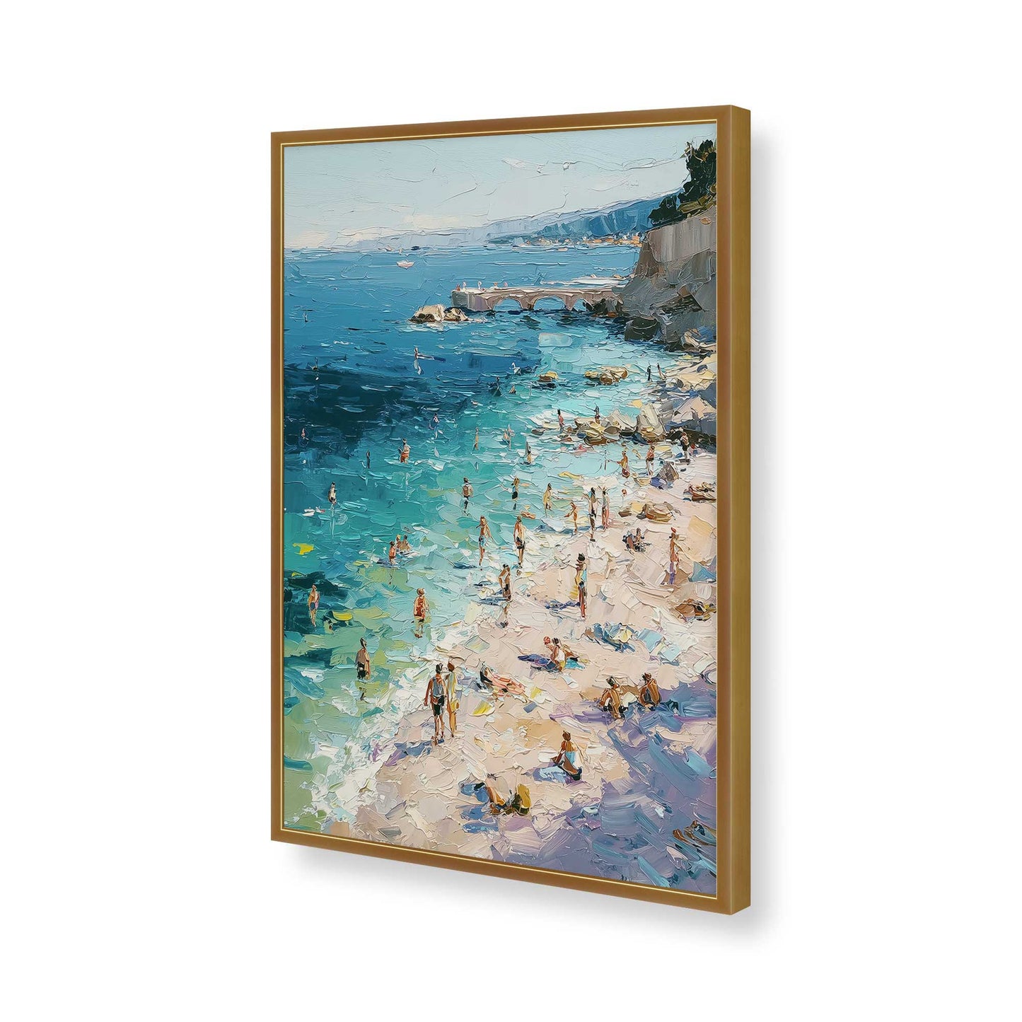 [Color:Polished Gold], Picture of art in a Polished Gold frame of the corner