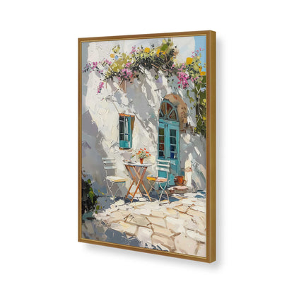 [Color:Polished Gold], Picture of art in a Polished Gold frame of the corner