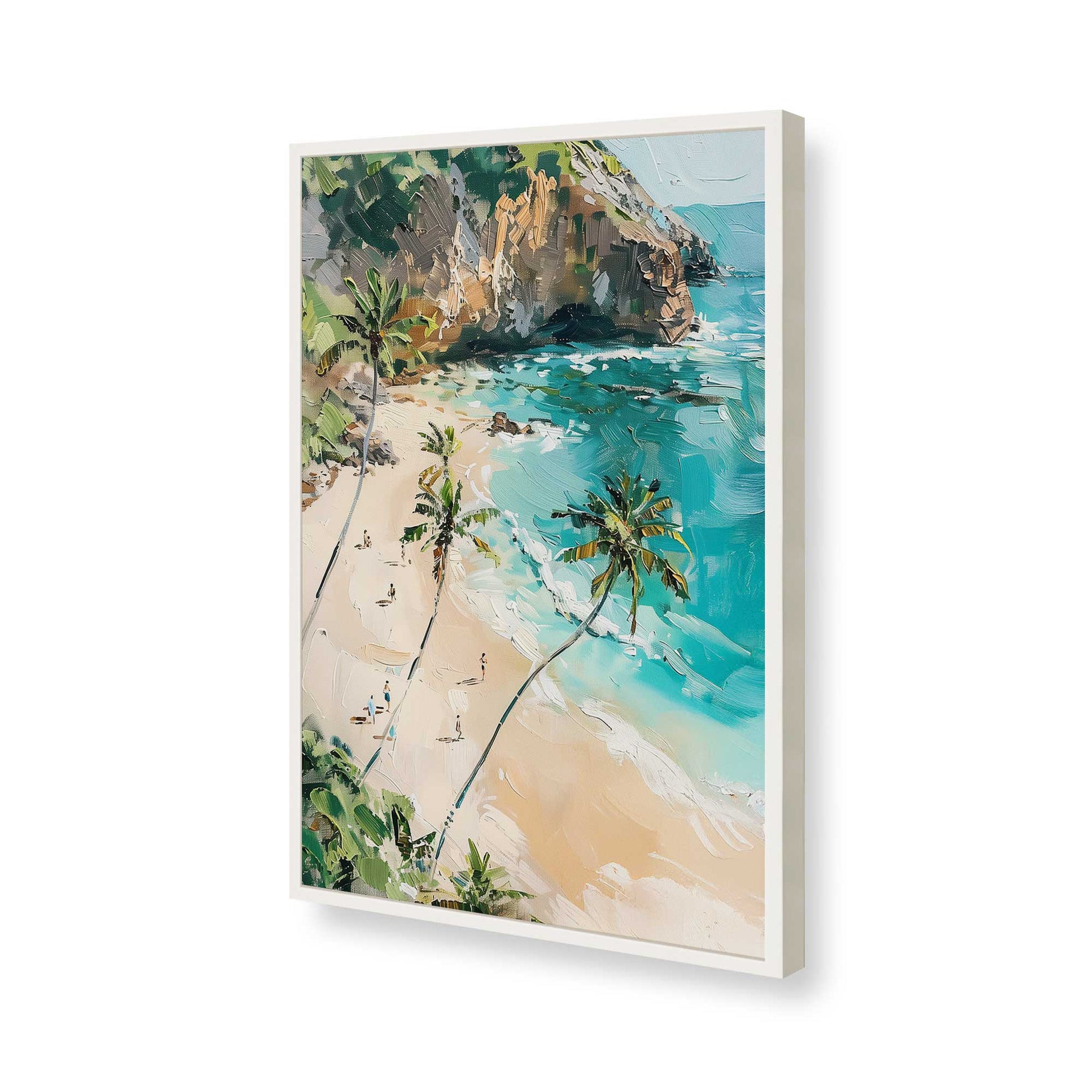 [Color:Opaque White], Picture of art in a Opaque White frame of the corner