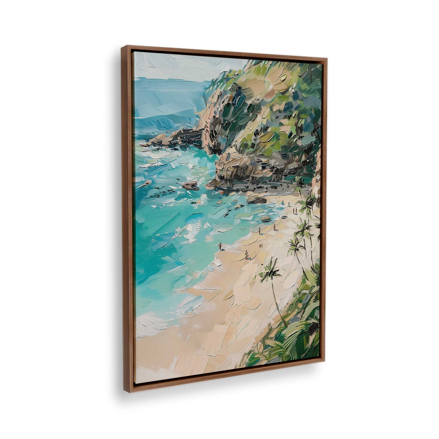 [Color:Walnut], Picture of the corner of the art