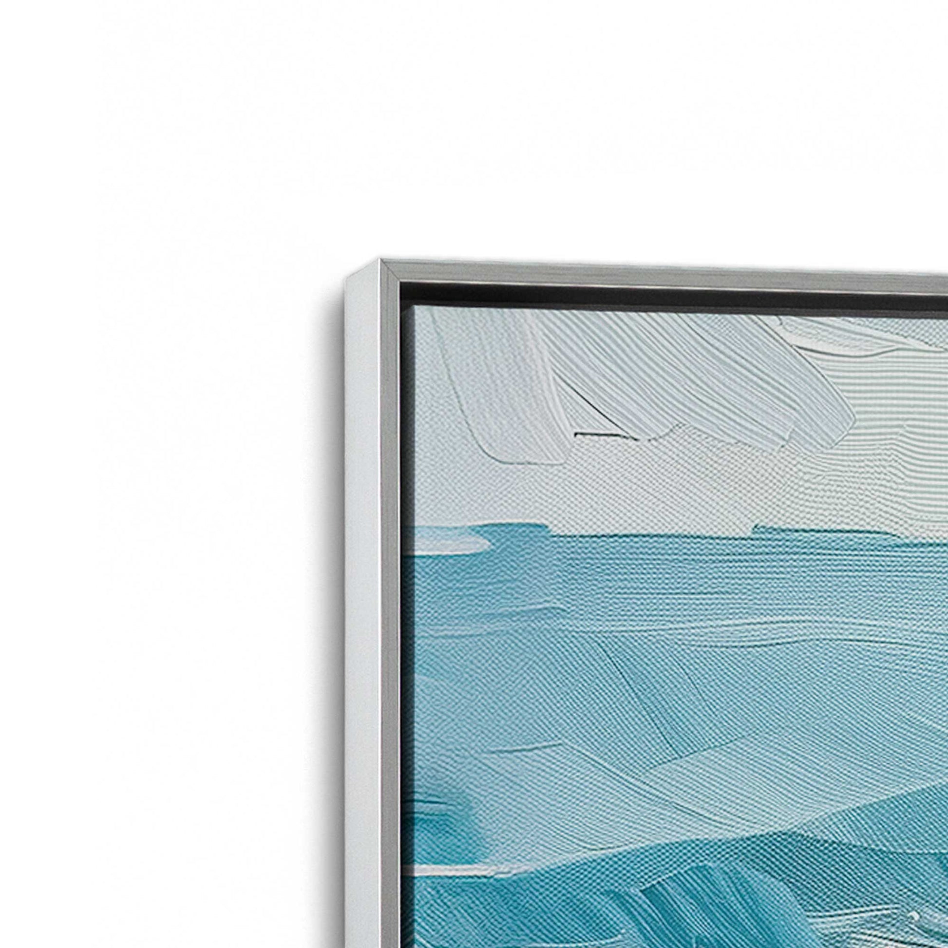 [Color:Polished Chrome], Picture of art in a Polished Chrome frame at an angle