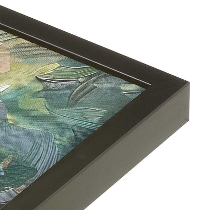 [Color:Satin Black], Picture of art in a Satin Black frame at an angle