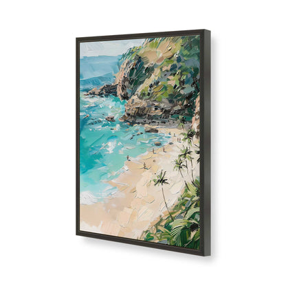 [Color:Satin Black], Picture of art in a Satin Black frame of the corner