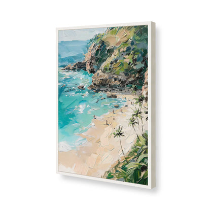 [Color:Opaque White], Picture of art in a Opaque White frame of the corner