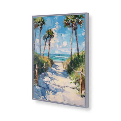 [Color:Polished Chrome], Picture of art in a Polished Chrome frame of the corner
