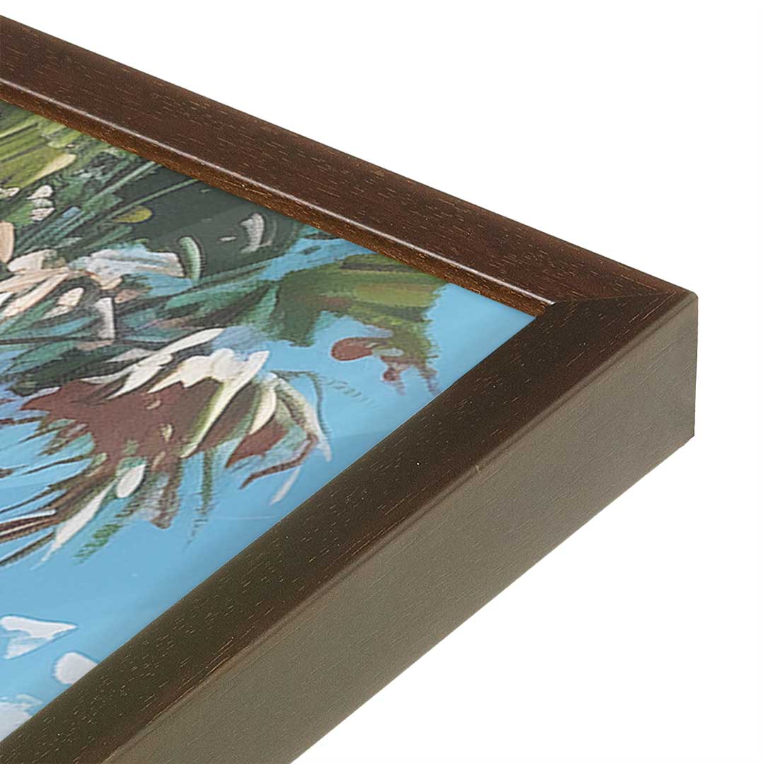 [Color:Belvinder Brown], Picture of art in a Belvinder Brown frame at an angle