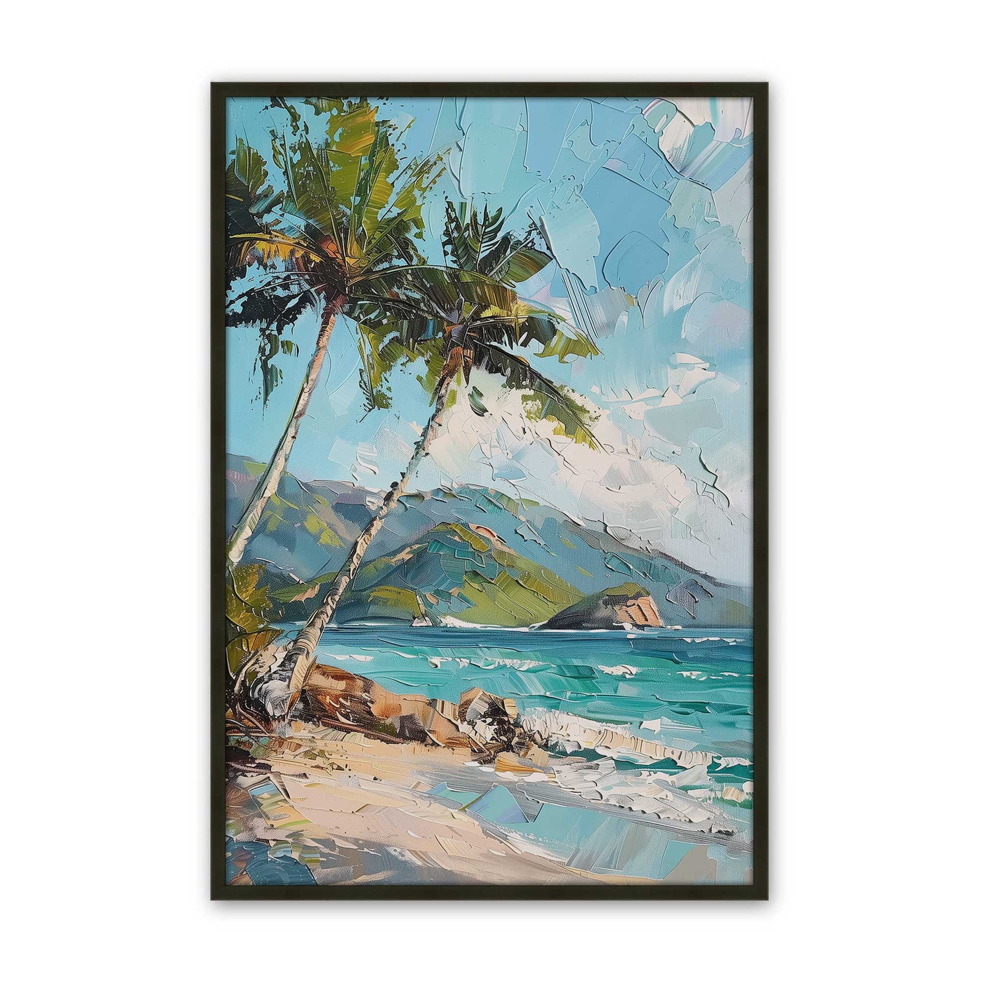 [Color:Satin Black], Picture of art in a Satin Black frame