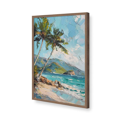 [Color:Walnut], Picture of art in a Walnut frame of the corner